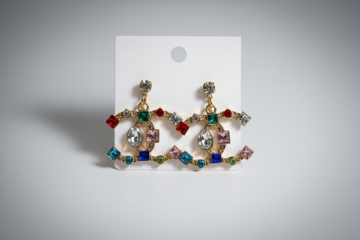 Raindow Flash Chanel Dupe Earrings