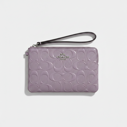 Lavender Bloom Coach Wristlet